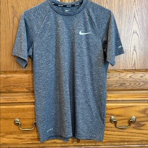 Nike swim Heather Gray Performance Tee